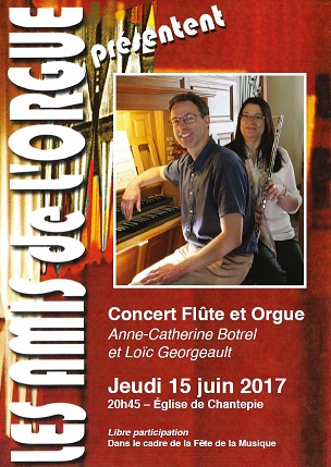 Affiche du concert flûte et orgue
