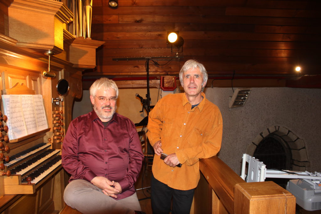 Jean Sabot (harmonica) et Laurent Le Bot (orgue)